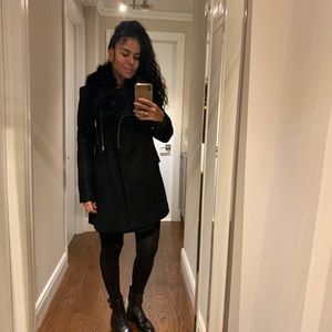 🔥🔥Brand New Zara Wool Coat w/FauxFur Collar😍😍